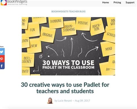 30 Creative Ways To Use Padlet In The Classroom Interactive Learning