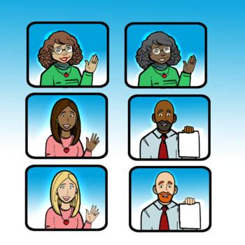 FREEBIE! Distance Learning Clip-Art: Students and Teachers by Illumismart