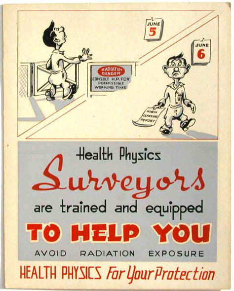 Health Physics Poster From Oak Ridge National Laboratory 1947