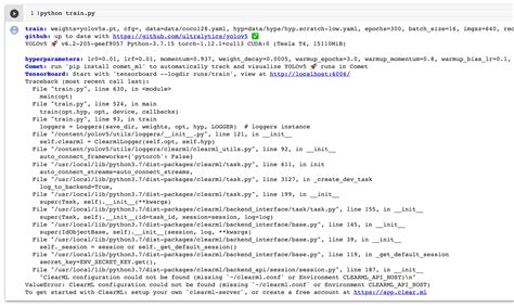 Clearml No Auth Training Valueerror Bug Issues Ultralytics
