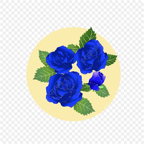 Hand Painted Rose Hd Transparent Rose Hand Painted Blue Enchantress