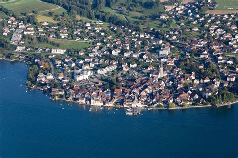 Steckborn Aus Der Vogelperspektive Ortskern Am Uferbereich Des