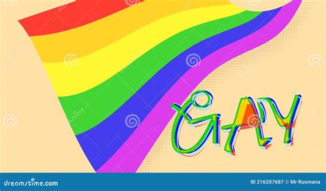 Gay Sign Of Rainbow Letters Stock Vector Illustration Of Icon