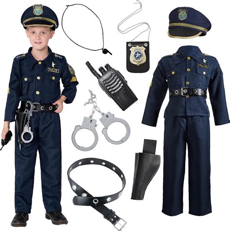 Spooktacular Creations Kids Deluxe Police Officer Costume Set And Fancy