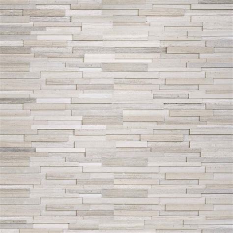 MSI Gray Oak 3D Ledger Panel 6 In X 24 In Honed Marble Wall Tile 6