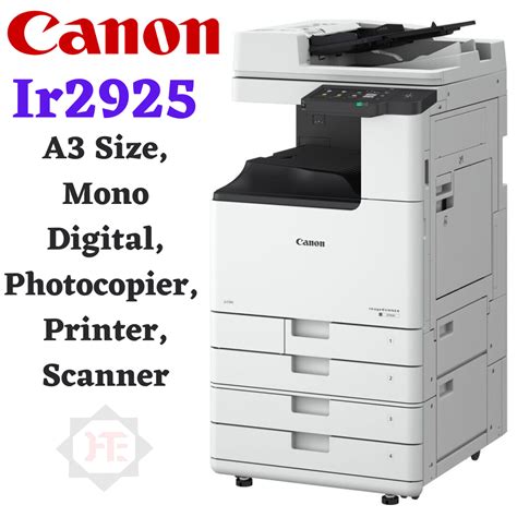 Canon Ir2925 Mono Digital Photocopier Printer Scanner A3 Size