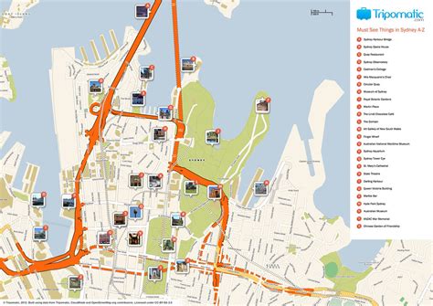 Sydney Printable Tourist Attractions Map Printable Tourist Flickr