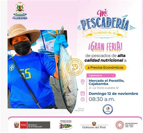 Gran Feria Pesquera en Cajabamba Campañas Municipalidad Provincial