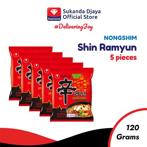 Jual Nongshim Mie Instan Shin Ramyun 120 Gr Multipack Shopee Indonesia