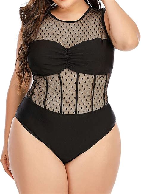 Damen Plus Size Bikini Frauen Plus Size Solid Color Sexy Mesh Hohln Hte Bikini Beach Wear