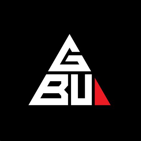 Gbu Triangle Letter Logo Design With Triangle Shape Gbu Triangle Logo