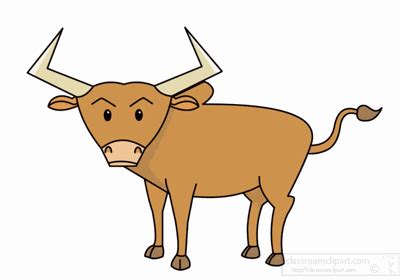 Animals Animated Clipart: raging-bull-animated