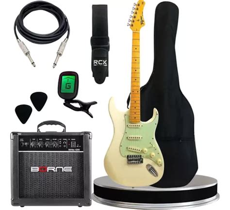 Kit Completo Guitarra Tagima Strato Parcelamento Sem Juros