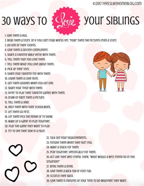 Activities To Help Siblings Get Along Pdf