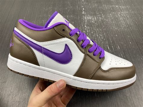 Air Jordan 1 Low Palomino Wild Berry White 553558 215 The Sole Line