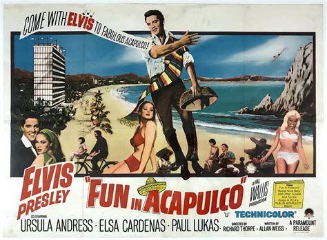 Lot Detail Fun In Acapulco British Quad Movie Poster Starring