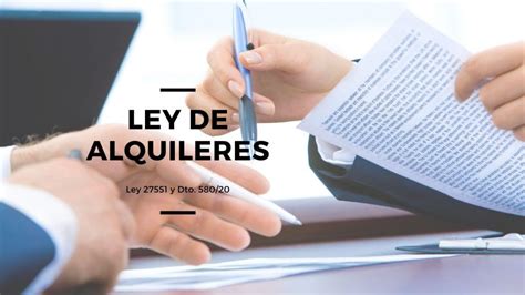 Ley De Alquileres Se Publicó Su Modificación Ley 27551 Y Dto 580 20