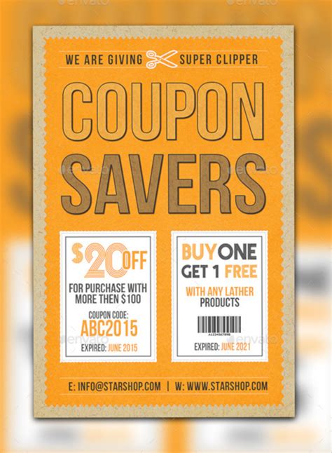 Free 11 Coupon Flyers In Psd Ai Eps Indesign Ms Word Pages Publisher