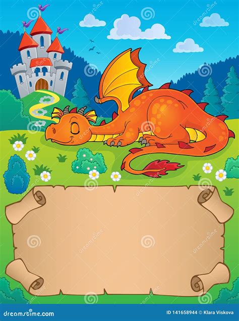 Sleeping Dragon Cartoon Vector 52795903