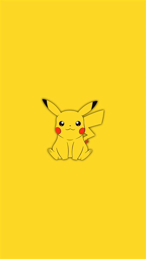 Minimal Pikachu : r/iWallpaper