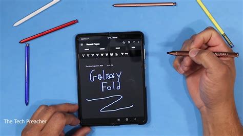 Samsung Pen On Galaxy Fold Getting Ready For Galaxy Z Fold 2 Lets Go Youtube