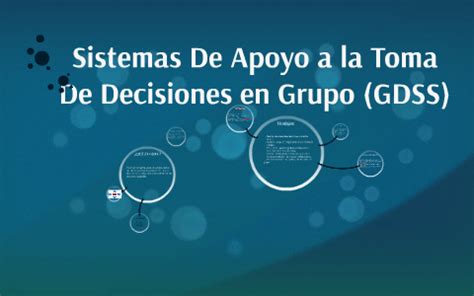 Sistemas De Apoyo A La Toma De Decisiones En Grupo GDSS By Miguel