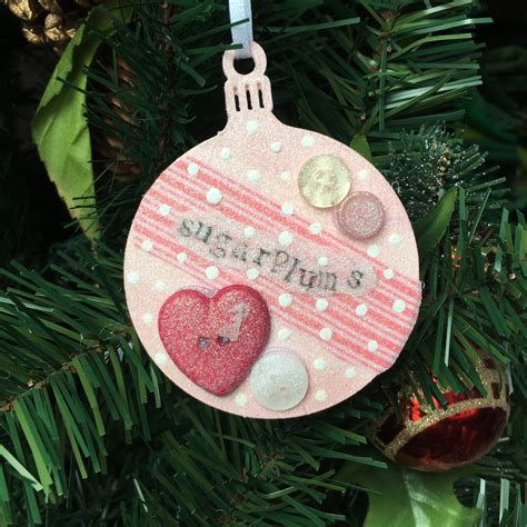 Wooden Pink Sugarplums Wooden Circle Christmas Etsy Wooden Circle