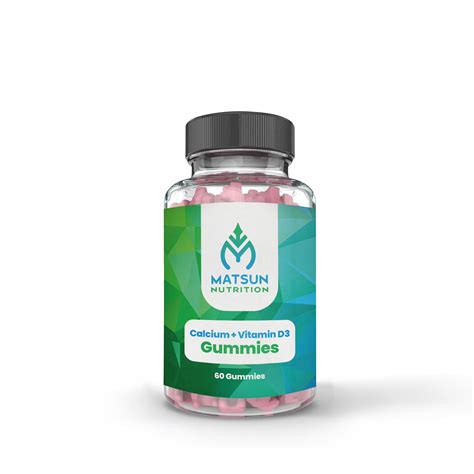 Calcium Gummies with Vitamin D3, Private Label, Low MOQ & USA