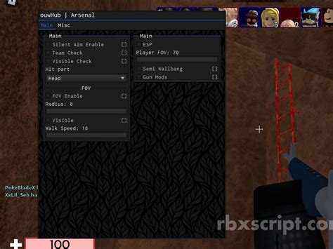 Arsenal Silent Aim Fov Esp More Scripts Rbxscript