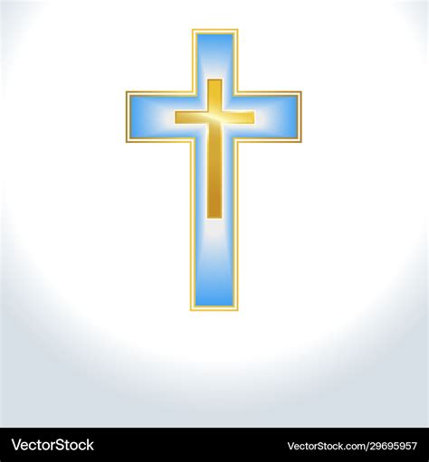 Blue Christian Cross