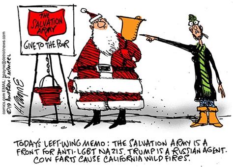 Henry Payne Cartoon Left Versus Salvation Army