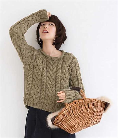 Basic Aran Sweater Free Knitting Pattern - Knitting Bee