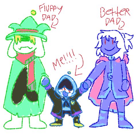 I ♡ Deltarune Heres Rulesrune Lancer With His 2 Dads