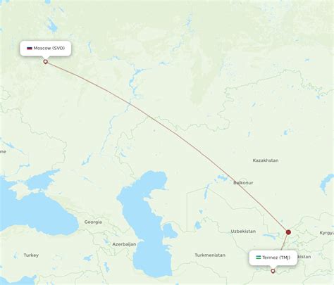 Flights From Termez To Moscow TMJ To SVO Flight Routes