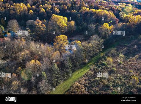 Lancaster Pa Hot Air Balloon And Aerial Images Over Farm Land Stock Photo Alamy