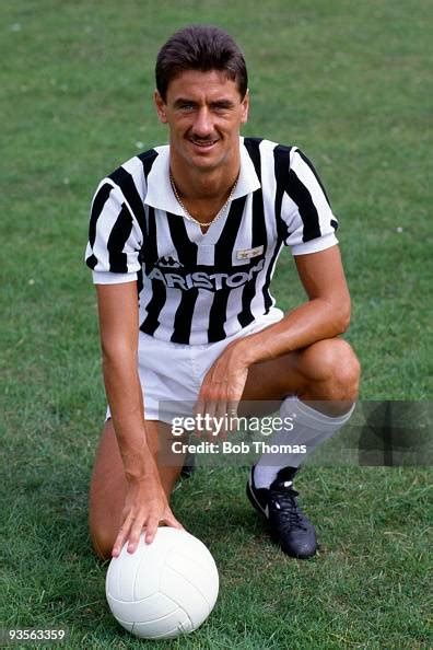 Ian Rush In Juventus Fc Kit At Home Near Chester On 15th July 1986