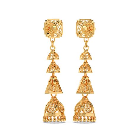 Jhumka Bridal Gold Jhumka Design And Modern Traditional Gold Jhumka