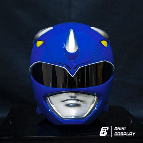 ANIKI Blue MMPR Ranger Cosplay Helmet Collectible Mask Replica - Etsy