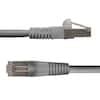 NTW 100 Ft Cat6 Snagless Shielded STP Network Patch Cable Gray 345