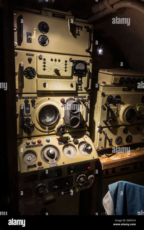 Radio Equipment In Communications Room Inside Russian Submarine B 143