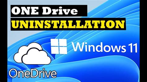 How To Uninstall One Drive In Windows Easy Steps Youtube