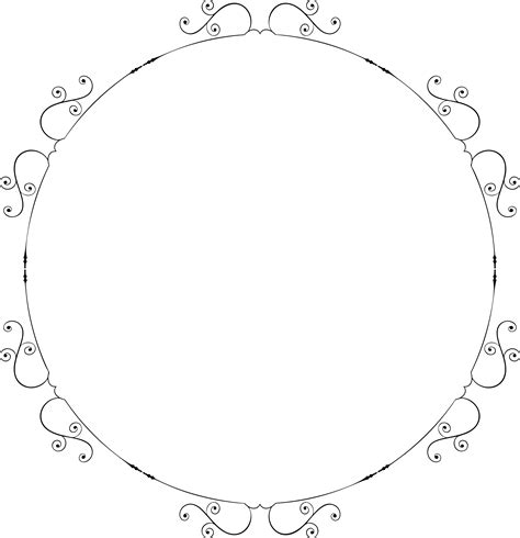 Free Svg Swirl Frame 138 Dxf Include