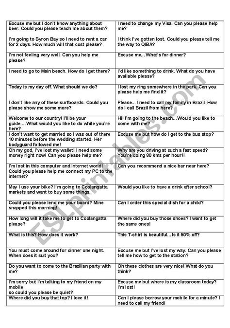 Conversation Starters Esl Worksheet By Renshaw