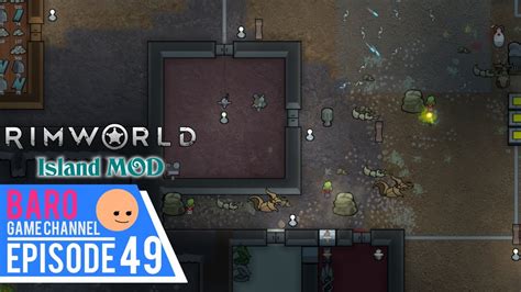 49【rimworld Island Modリムワールド アイランド モッド】蟲襲来‼家畜が犠牲に南西側の守りの強化♪≪baro