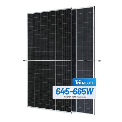 Trina Bifacial Solar Panels W W W Dual Glass Half Cell Pv