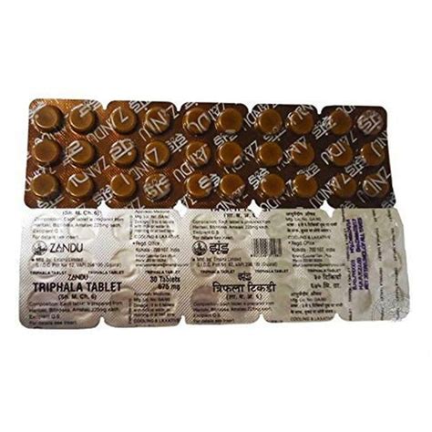 Zandu Triphala Tablet Tab