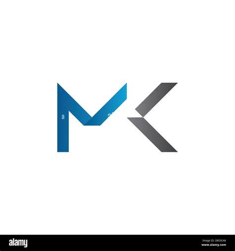 Initial MK letter Logo vector Template. Abstract Letter MK logo Design ...