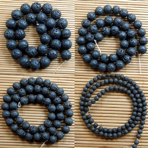 New Arrival Mm Lava Stone Beads Gallstone Volcanic Bracelet Mens