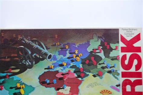 Vintage Parker Brothers Risk Board Game Etsy Risiko