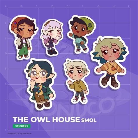 The Owl House Smol Stickers S3 Luz Amity Gus Willow Hunter Vee Etsy